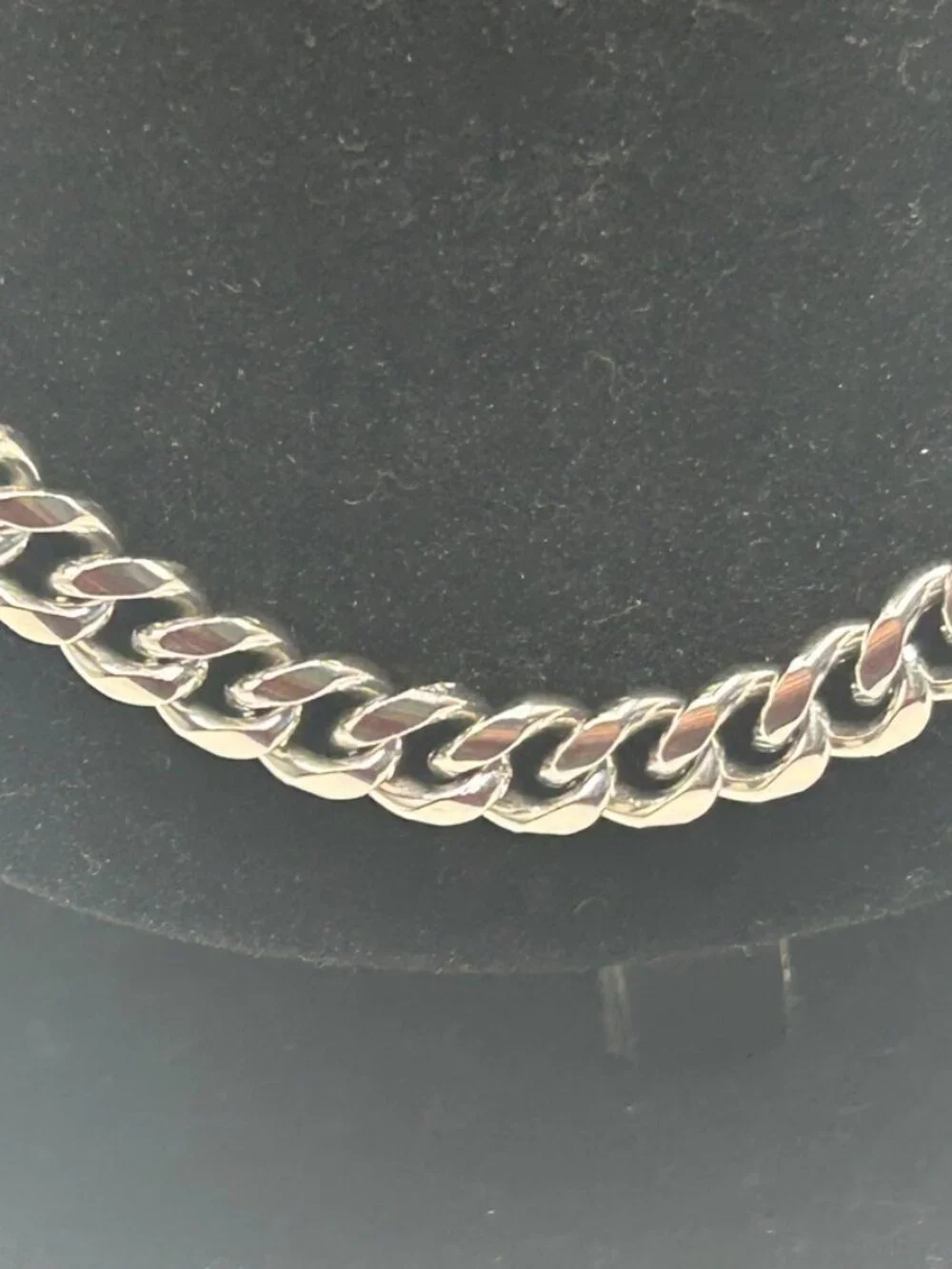 7mm Miami Cuban Link Chain Silver 20 Inch Waterproof Nickel Free